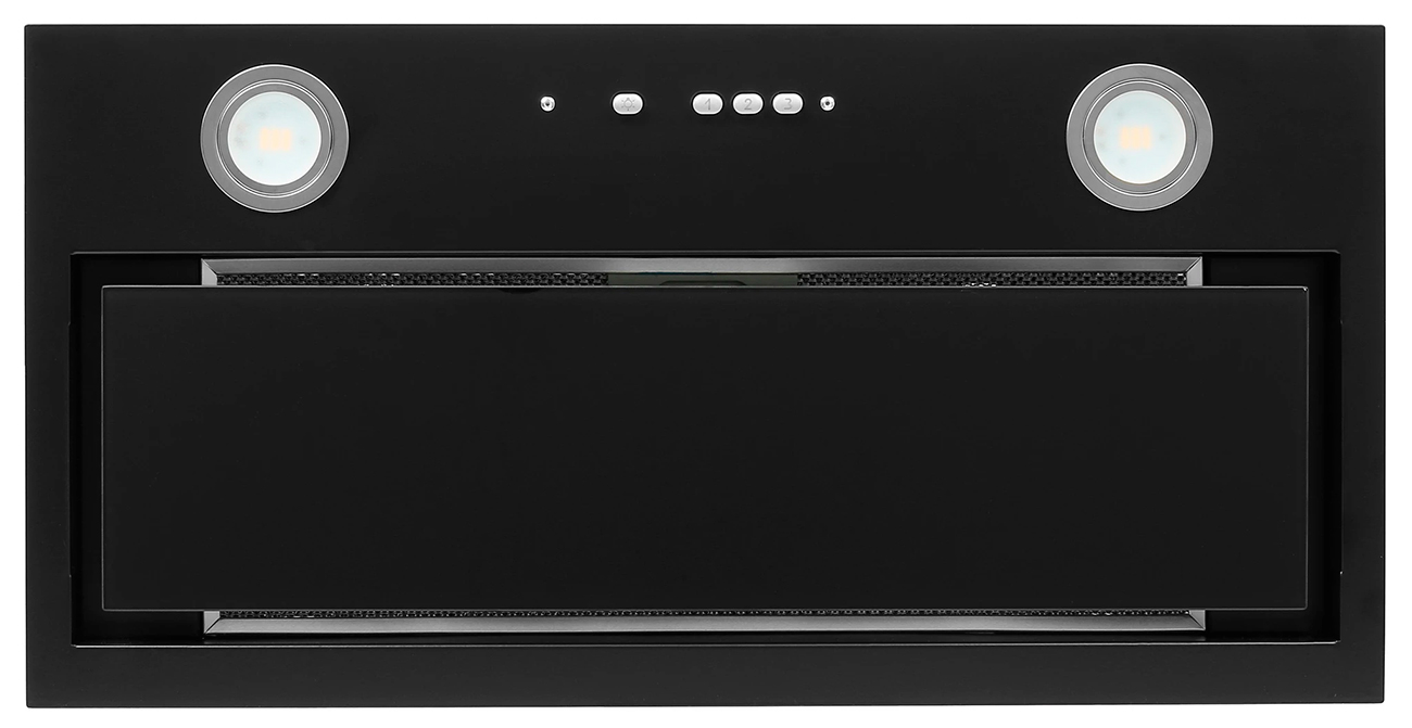 Полновстраиваемая вытяжка Elikor Cube 60П-1000 черный/черный