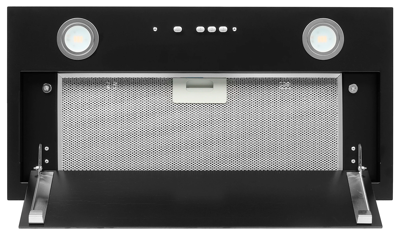 Полновстраиваемая вытяжка Elikor Cube 60П-1000 черный/черный