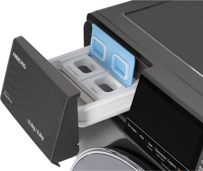 Стирально-сушильная машина Hiberg i-DDQ6A-12814 Sd