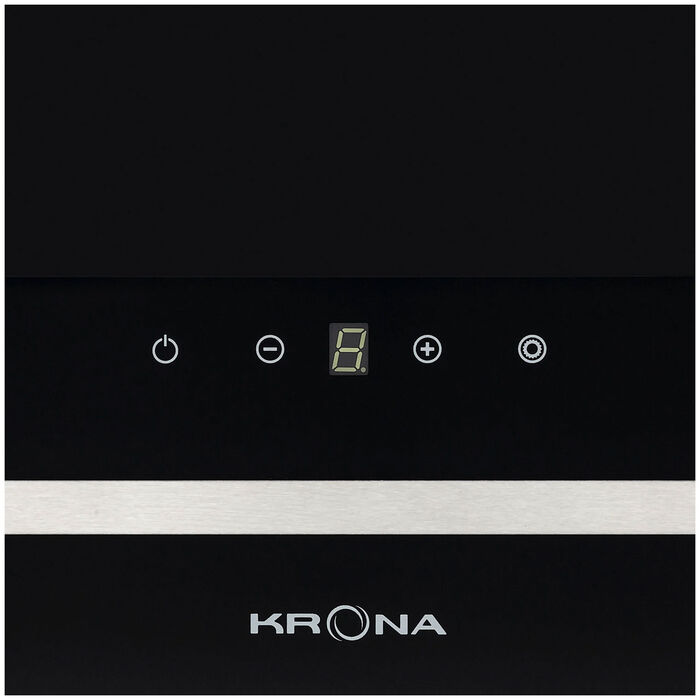 Каминная вытяжка Krona DOMENIKA 600 BLACK/INOX S