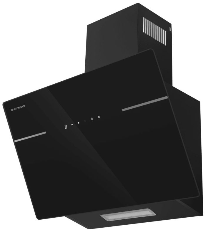 Наклонная вытяжка Maunfeld Astro 60 черное стекло