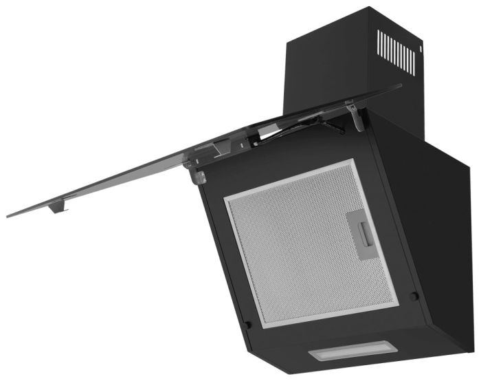 Наклонная вытяжка Maunfeld Astro 60 черное стекло