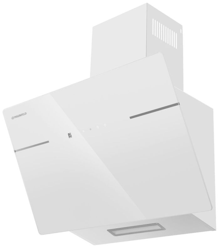Наклонная вытяжка Maunfeld Astro 60 белое стекло