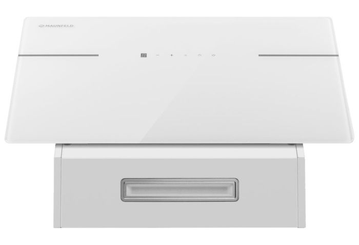 Наклонная вытяжка Maunfeld Astro 60 белое стекло