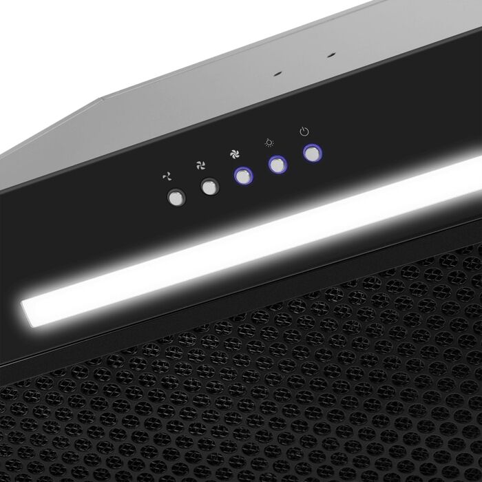 Полновстраиваемая вытяжка Maunfeld TRAPEZE 603EM черный