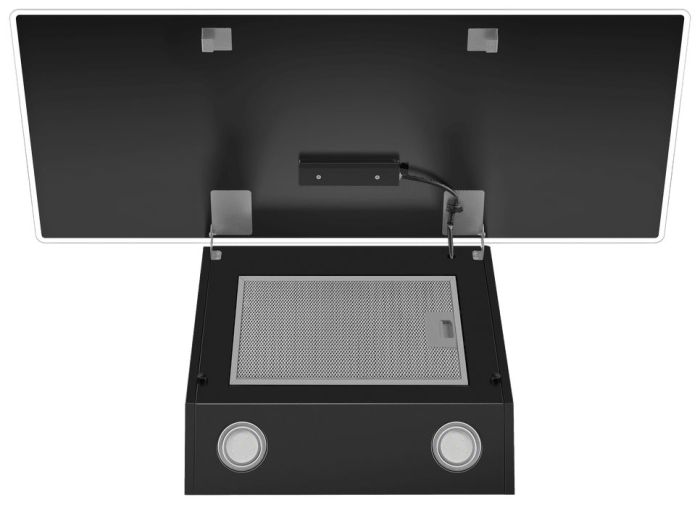 Наклонная вытяжка Maunfeld EAGLE 850 90 Glass Black