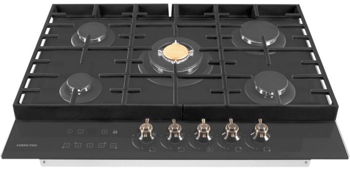 Газовая варочная панель Hiberg VM 7155 B