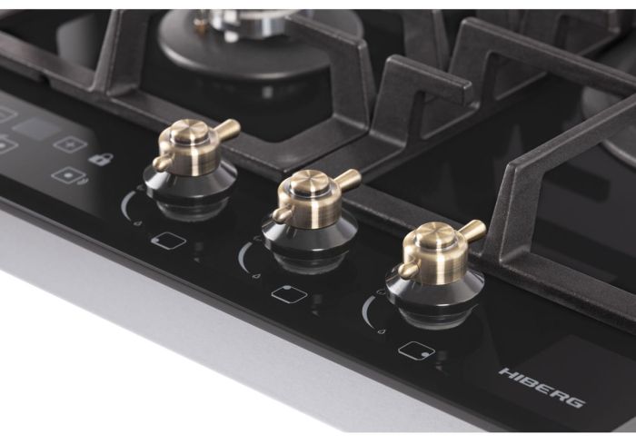 Газовая варочная панель Hiberg VM 4535 B