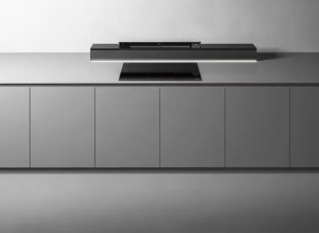 Встраиваемая в столешницу вытяжка Falmec MONOLITH 90 VETRO NERO