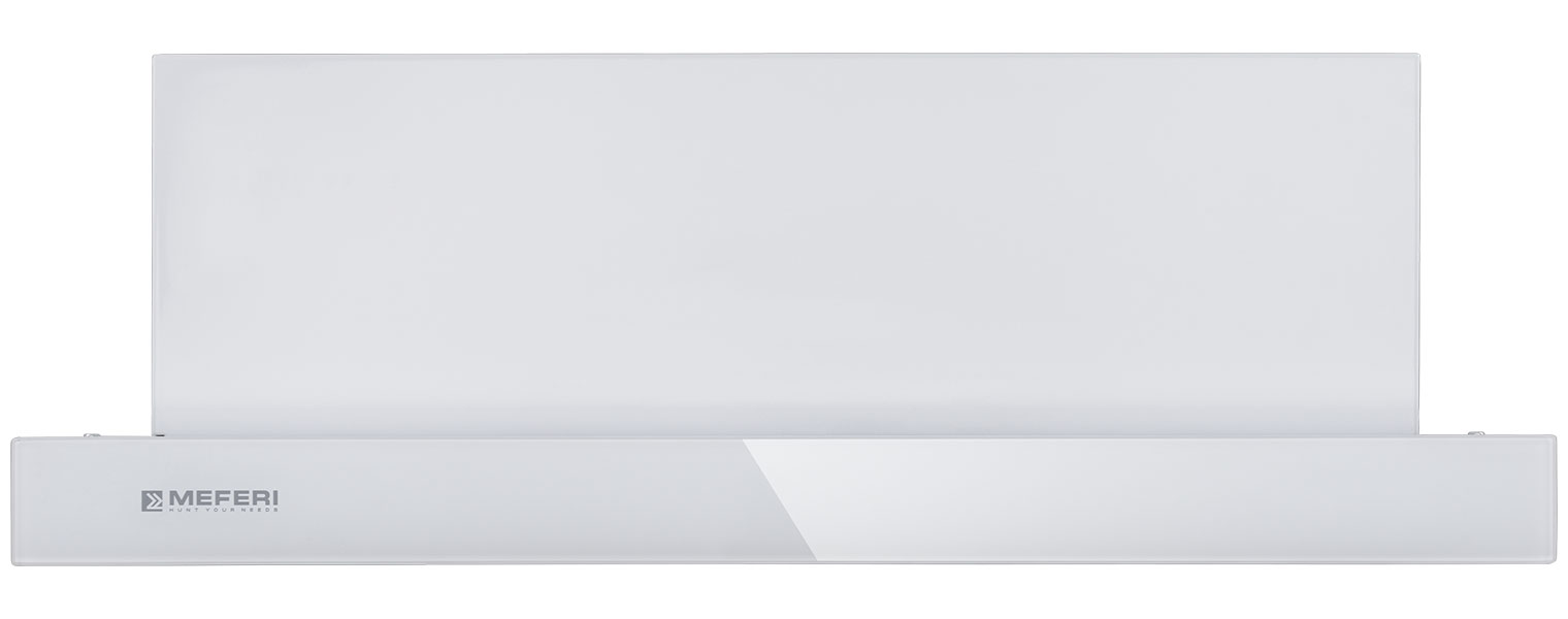 Телескопическая вытяжка Meferi SLIDEBOX60WH GLASS ULTRA