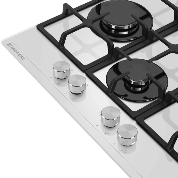 Газовая варочная панель Meferi MGH604WH GLASS ULTRA