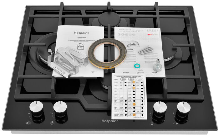 Газовая варочная панель Hotpoint-Ariston HG 62FD/BK