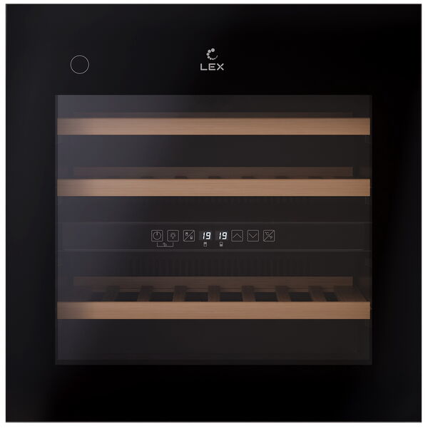 Встраиваемый винный шкаф LEX LWD6036BL dual zone PP