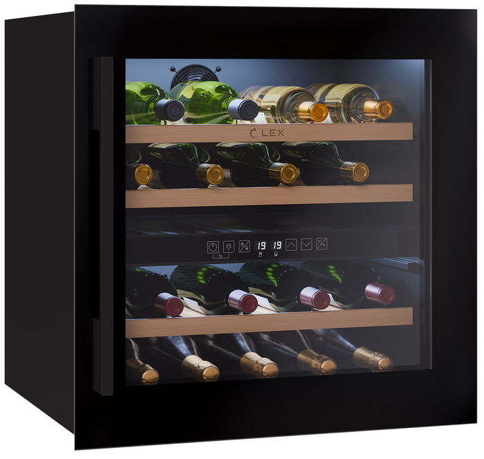 Встраиваемый винный шкаф LEX LWD6036BL dual zone