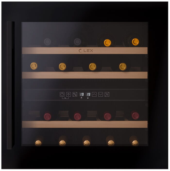 Встраиваемый винный шкаф LEX LWD6036BL dual zone