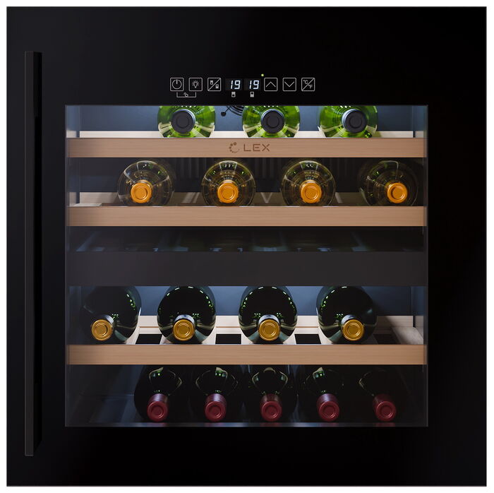 Встраиваемый винный шкаф LEX LWD6036BL dual zone S