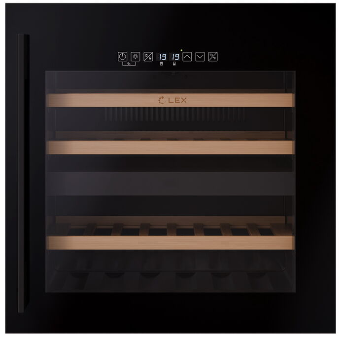 Встраиваемый винный шкаф LEX LWD6036BL dual zone S