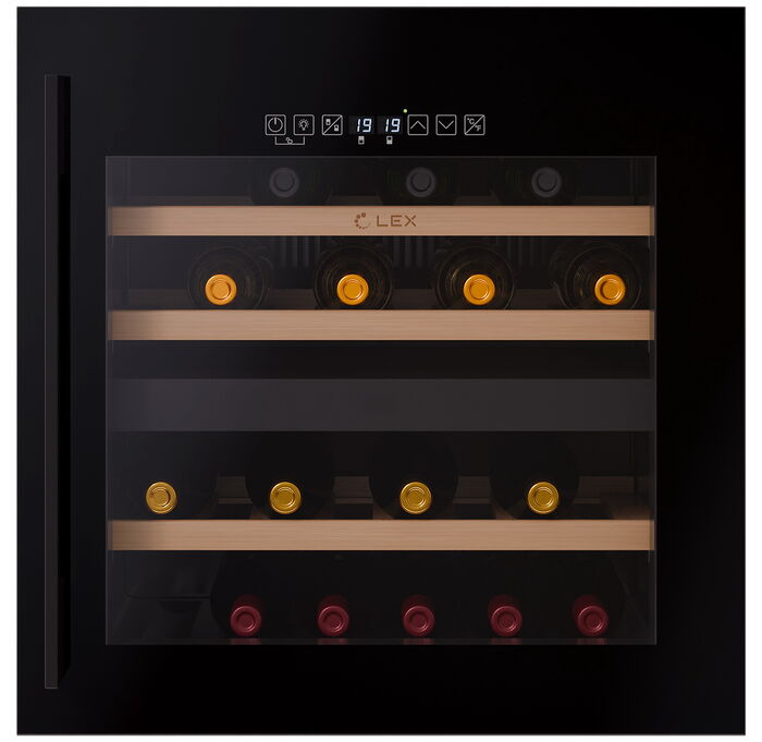 Встраиваемый винный шкаф LEX LWD6036BL dual zone S