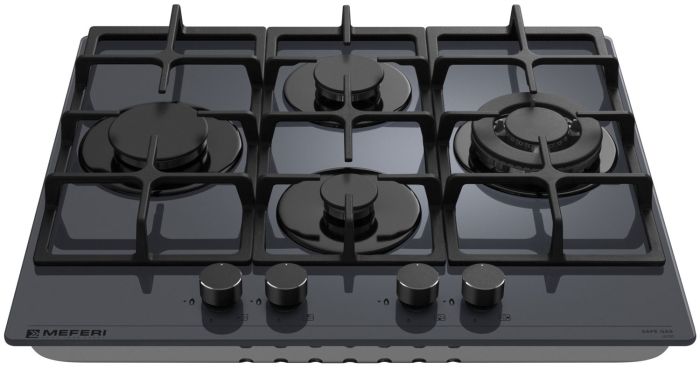 Газовая варочная панель Meferi MGH604GR GLASS ULTRA