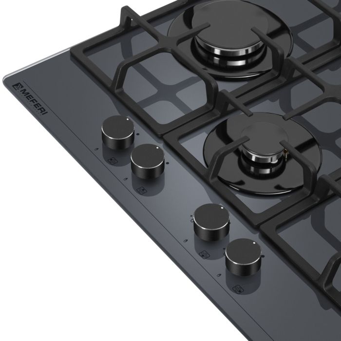 Газовая варочная панель Meferi MGH604GR GLASS ULTRA