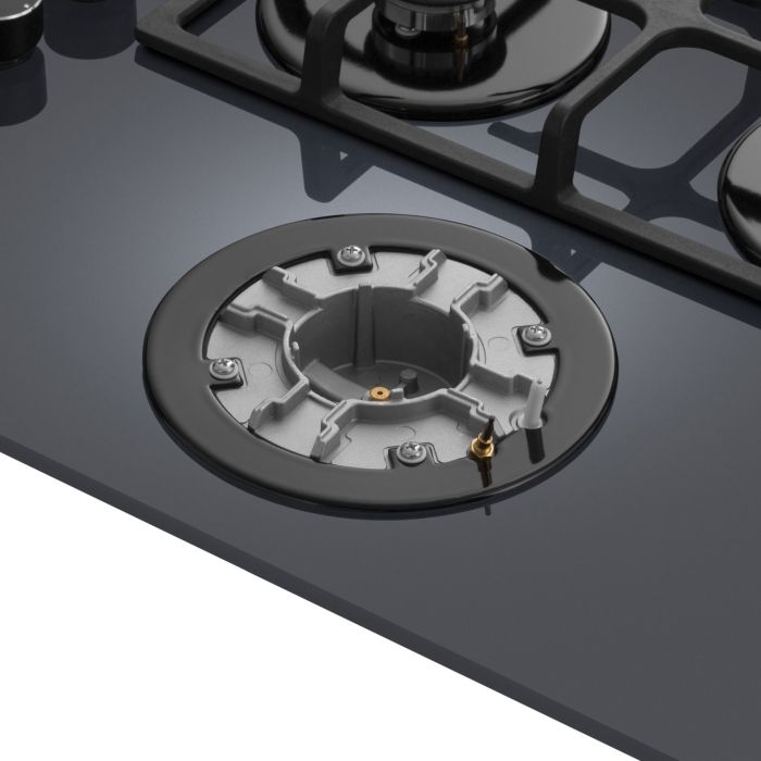 Газовая варочная панель Meferi MGH604GR GLASS ULTRA