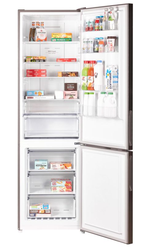 Двухкамерный холодильник Maunfeld MFF200NFХ10 Inverter