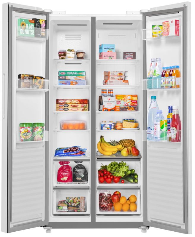 Холодильник Side-by-Side Maunfeld MFF191NFPW