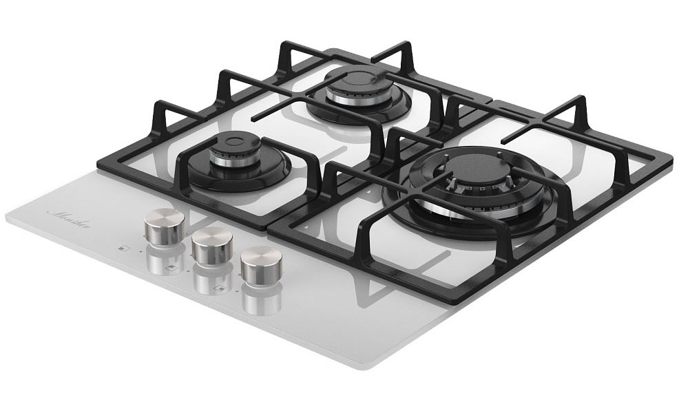 Газовая варочная панель Monsher MGG 43 Blanc