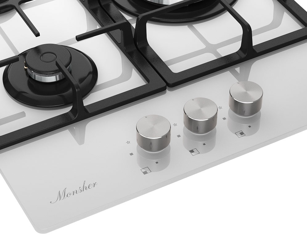 Газовая варочная панель Monsher MGG 43 Blanc