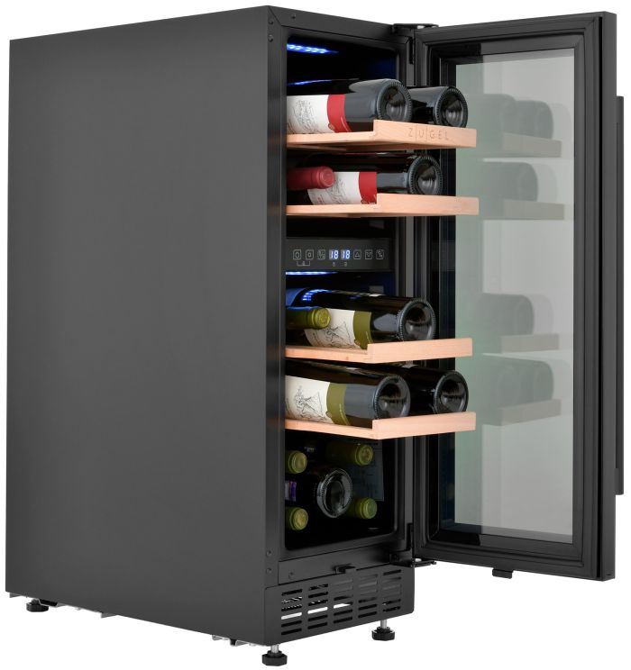 Встраиваемый винный шкаф Zugel ZCWI170DB