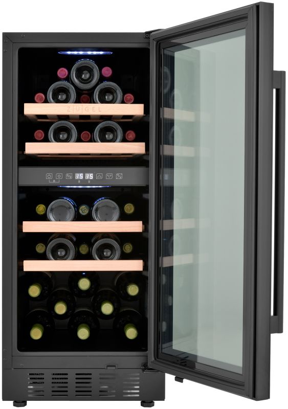 Встраиваемый винный шкаф Zugel ZCWI310DB