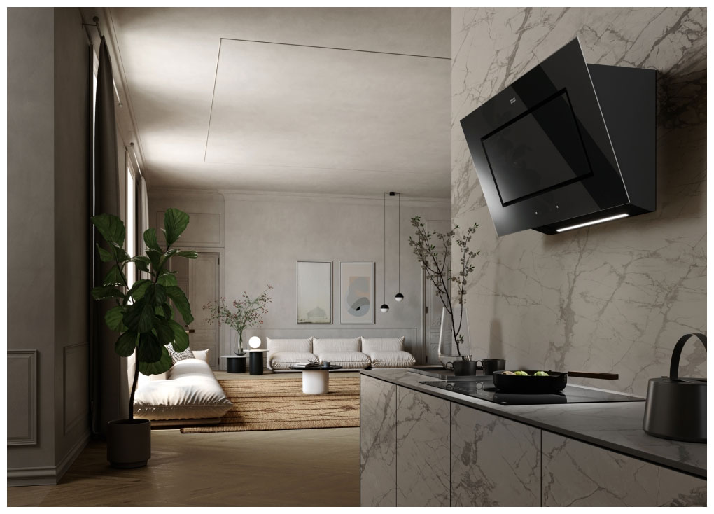 Наклонная вытяжка Franke FMY PER PRO BK F90