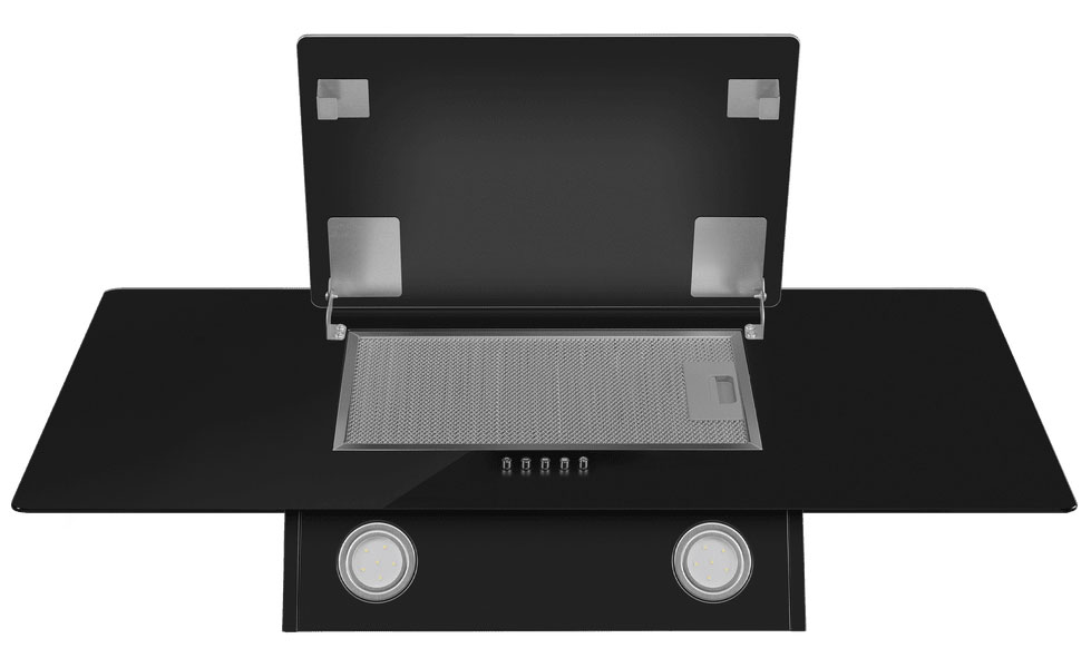 Наклонная вытяжка Maunfeld Tower 90 черный