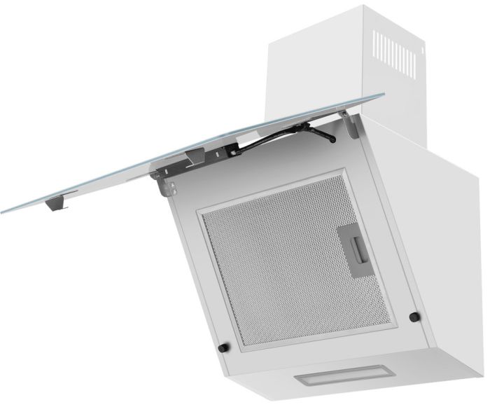 Наклонная вытяжка Maunfeld Astro 50 белое стекло