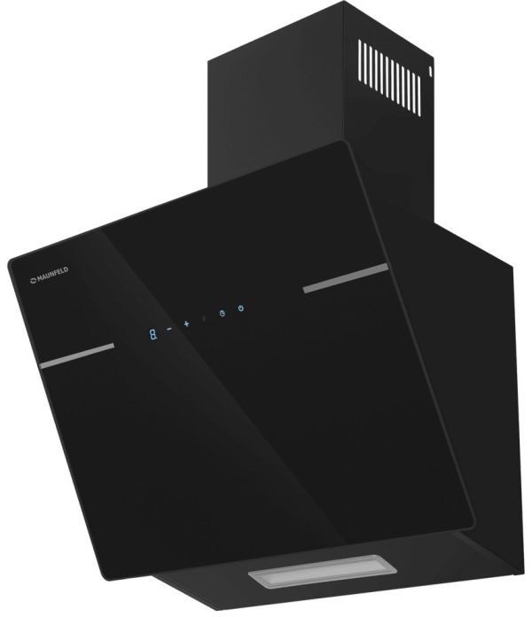 Наклонная вытяжка Maunfeld Astro 50 чёрное стекло
