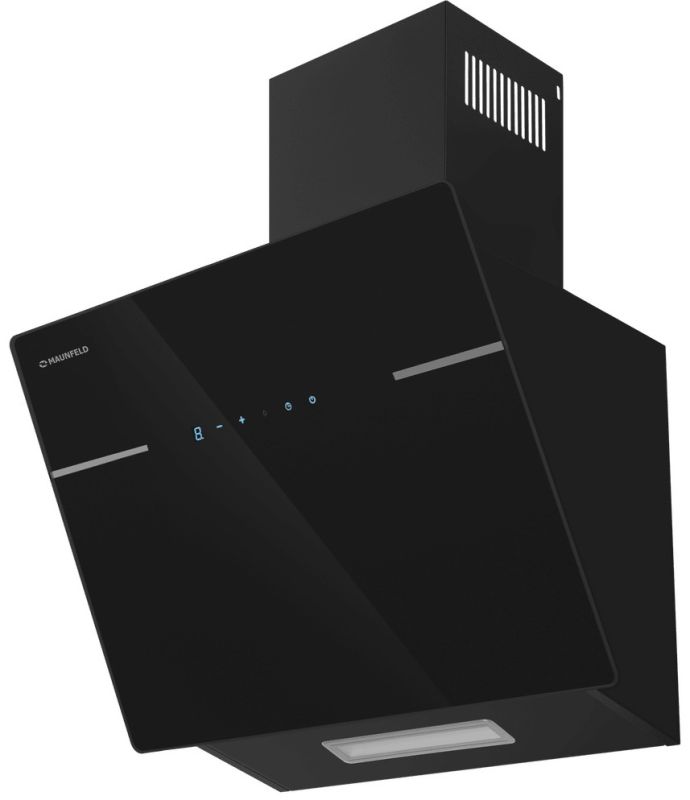 Наклонная вытяжка Maunfeld Astro 50 чёрное стекло