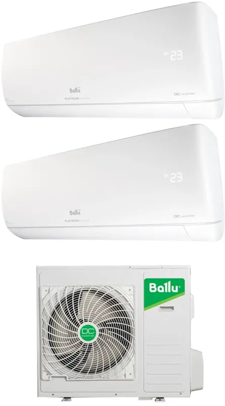 Мульти сплит-система Ballu BA2OI-FM/out-18HN8/EU/BSUI-FM/in-09HN8/EU/BSUI-FM/in-07HN8/EU
