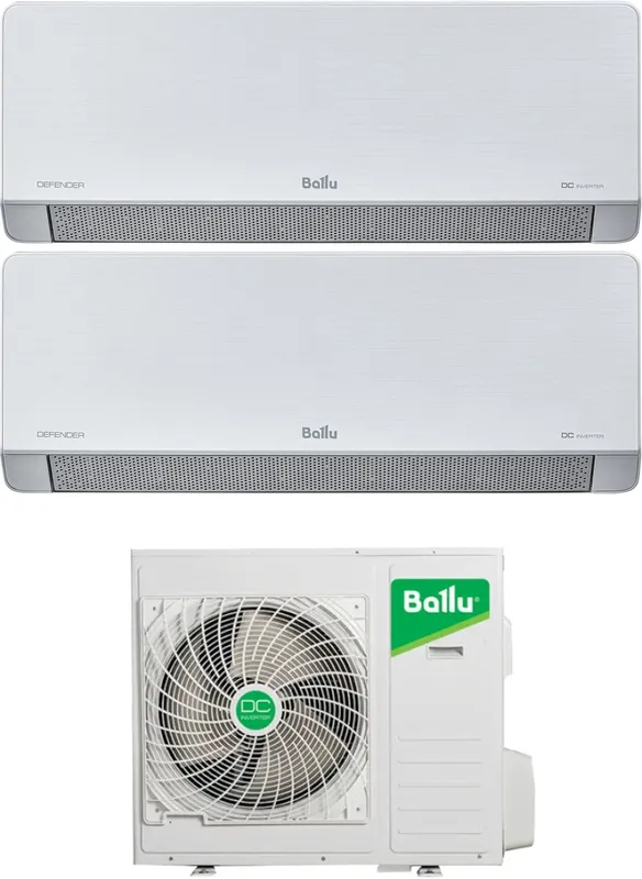 Мульти сплит-система Ballu BA2OI-FM/out-18HN8/EU/BSFI-FM/in-09HN8/EU/BSFI-FM/in-07HN8/EU