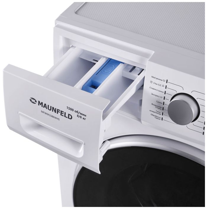 Стирально-сушильная машина Maunfeld MFWM1586WHS