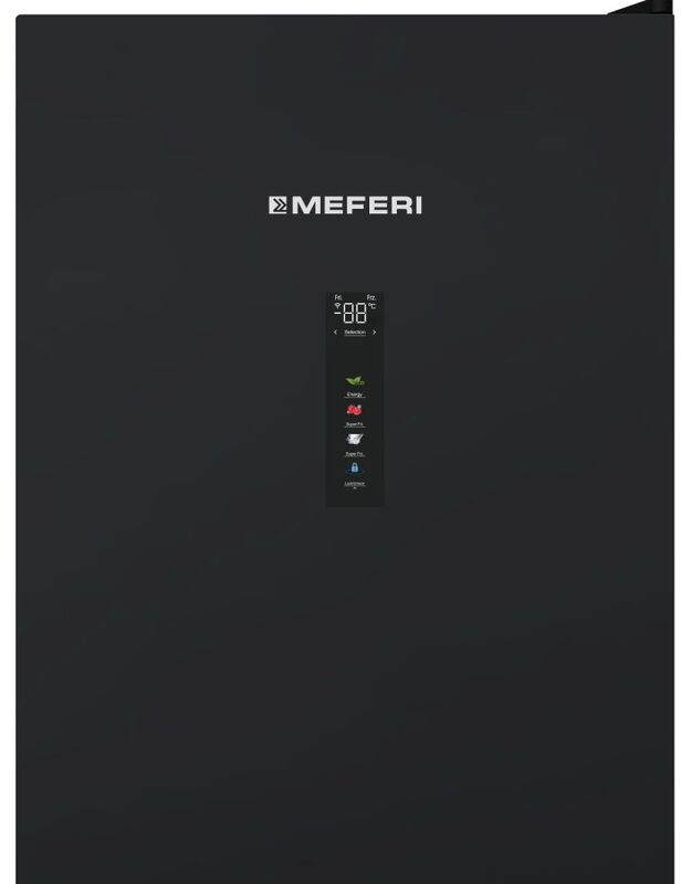 Двухкамерный холодильник Meferi MFR185BK TOTAL NO FROST COMBI ULTRA