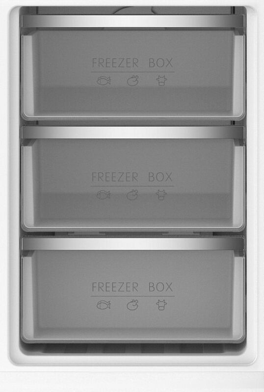 Двухкамерный холодильник Meferi MFR185BK TOTAL NO FROST COMBI ULTRA