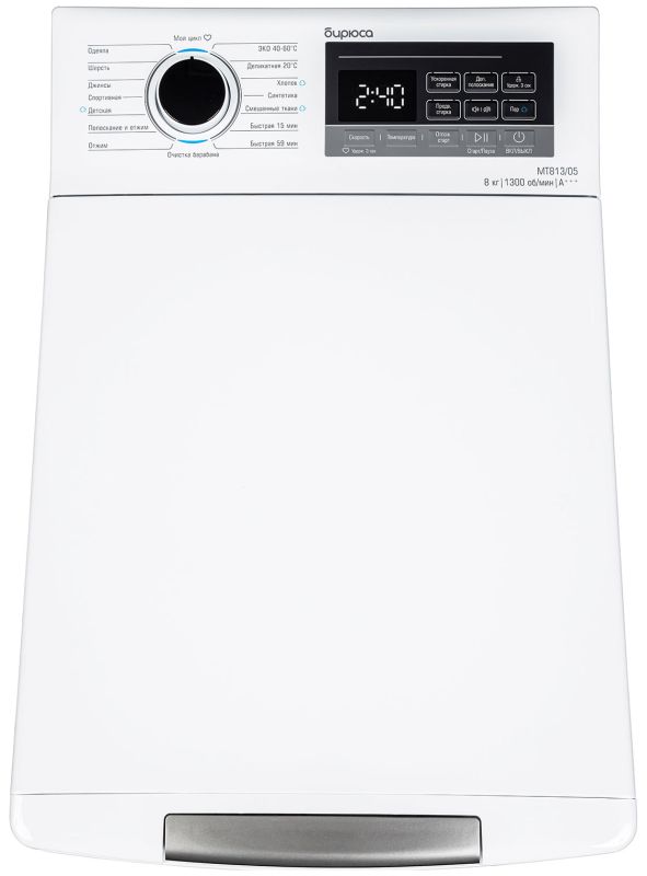 Вертикальная стиральная Бирюса WM-MT813/05