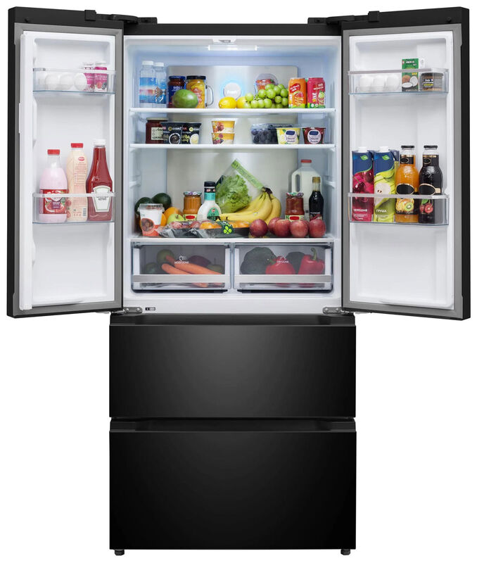 Многокамерный холодильник Meferi MFR83BLACK IX TOTAL NO FROST FRENCH DOOR COMFORT