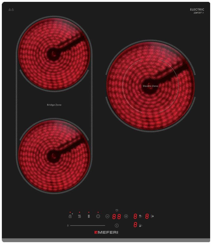 Электрическая варочная панель Meferi MEH453BK COMFORT PLUS