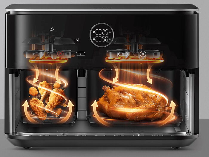 Аэрогриль Xiaomi Dual Zone Air Fryer 10L EU (BHR07SGEU)
