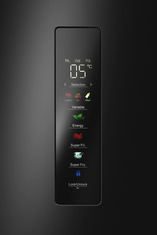 Многокамерный холодильник Meferi MFR83BLACK IX TOTAL NO FROST CROSS DOOR COMFORT