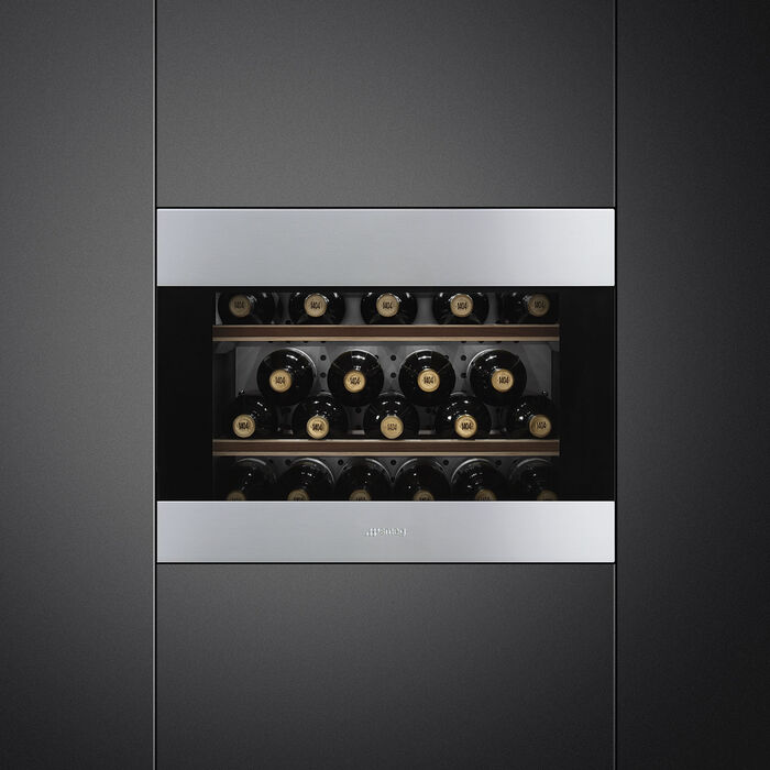 Встраиваемый винный шкаф Smeg CVI320XE
