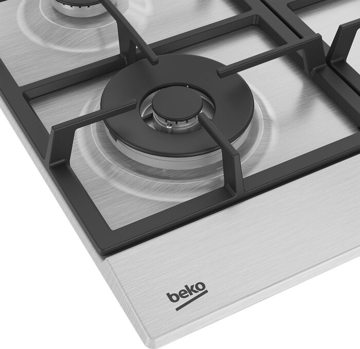 Газовая варочная панель Beko BHGM6422K5WX