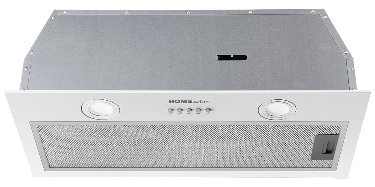 Полновстраиваемая вытяжка HOMSair FLEET 60M Power белый - фото 2