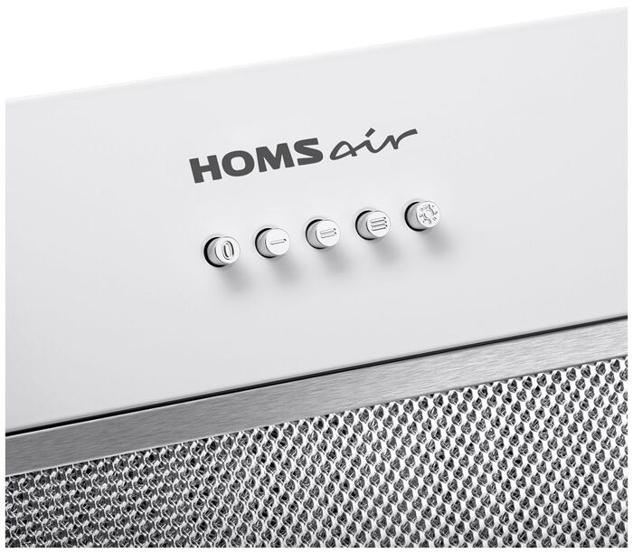 Полновстраиваемая вытяжка HOMSair FLEET 60M Power белый - фото 5